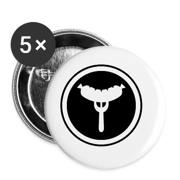 Sausage fork - Buttons large 2.2''/56 mm (5-pack) - white - Front