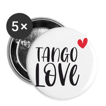 Tango Love! Dancer dance dance couple gift - Buttons large 2.2''/56 mm (5-pack) - white - Front