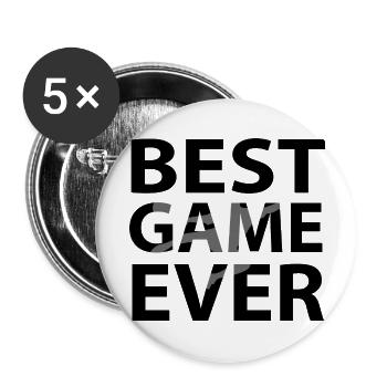 Soccer Fussball - Buttons large 2.2''/56 mm (5-pack) - white - Front