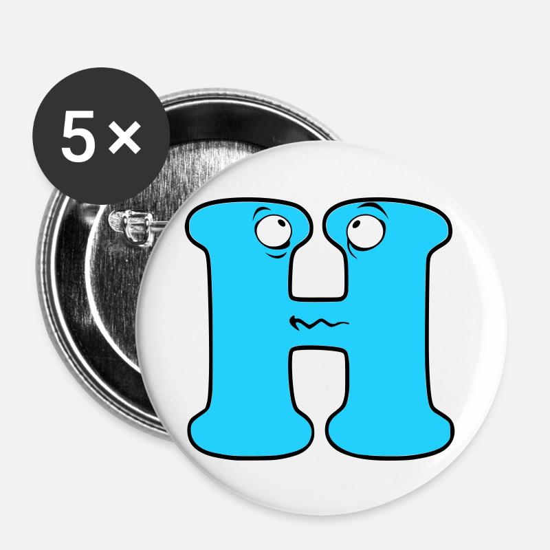 H - Buttons large 2.2''/56 mm (5-pack) - white