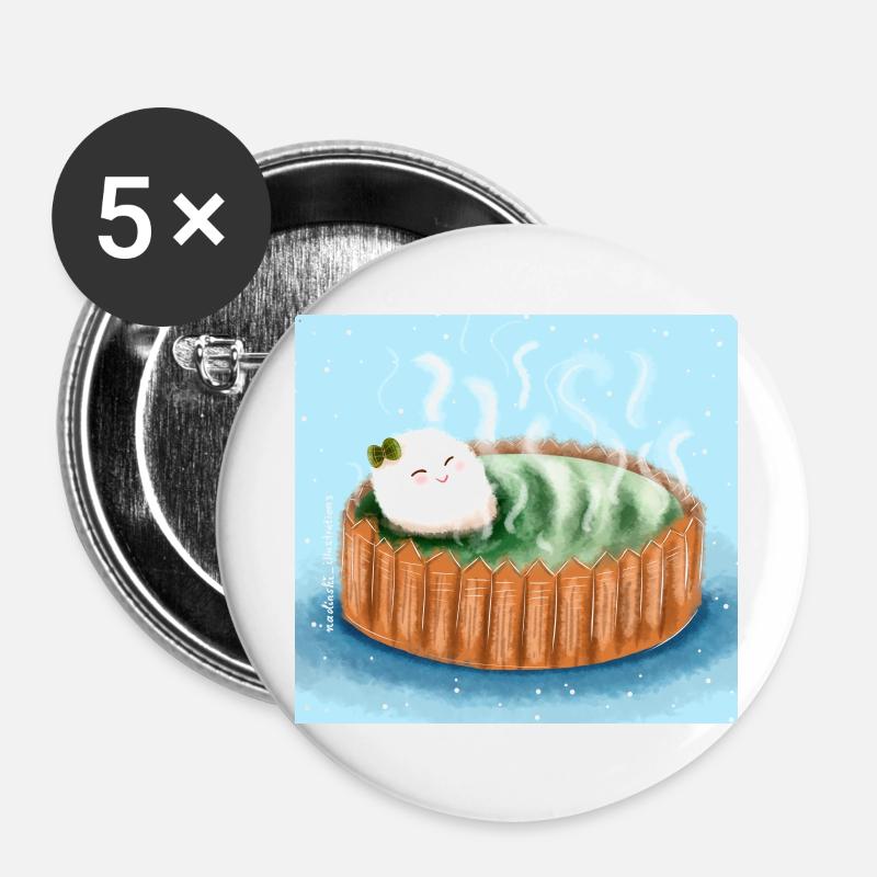 Relax - Buttons large 2.2''/56 mm (5-pack) - white