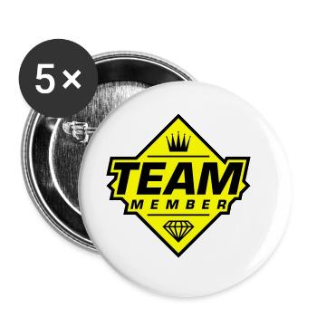 Année du cœur 2023 - Lot de 5 grands badges (56 mm) - blanc - Devant