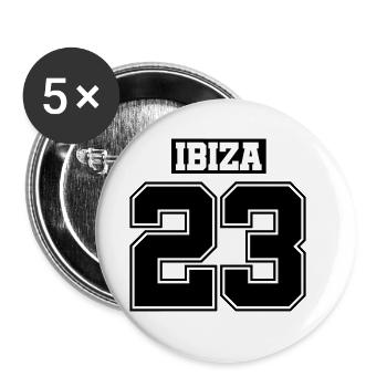 Ibiza 23 - Buttons large 2.2''/56 mm (5-pack) - white - Front