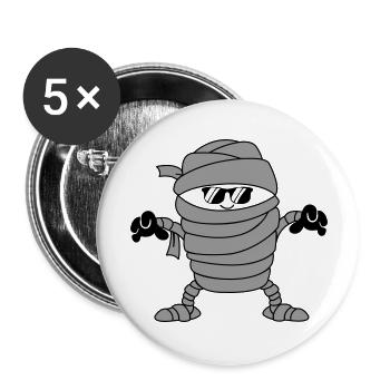 Mummy Sunglasses - Buttons large 2.2''/56 mm (5-pack) - white - Front