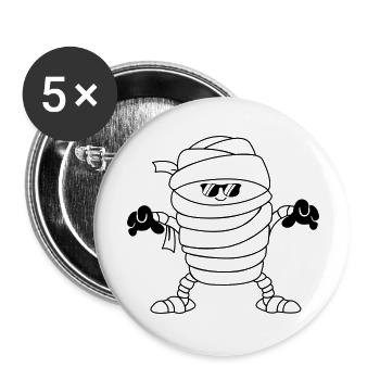 Mummy Sunglasses - Buttons large 2.2''/56 mm (5-pack) - white - Front