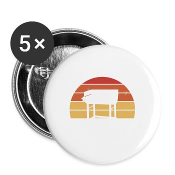You Can't Beat My Meat Smoker BBQ Grilling - Buttons groß 56 mm (5er Pack) - Weiß - Vorne
