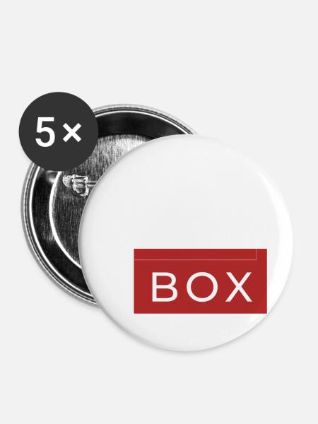 Drink outside the box - Buttons groß 56 mm (5er Pack) - Weiß