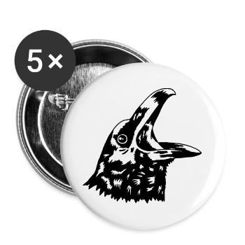 Crow - Buttons large 2.2''/56 mm (5-pack) - white - Front
