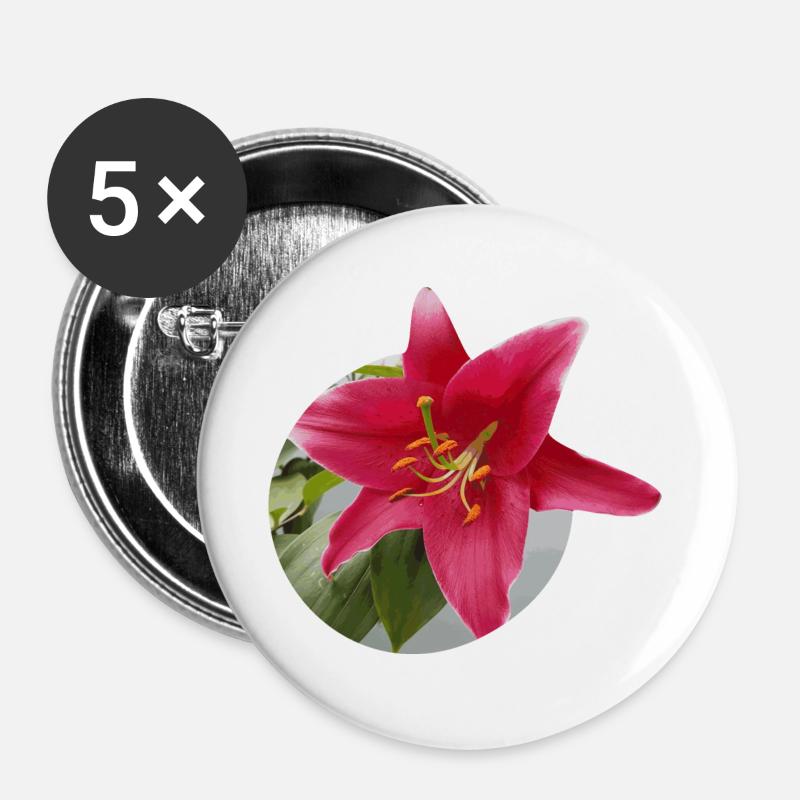 Lily2 - Buttons large 2.2''/56 mm (5-pack) - white