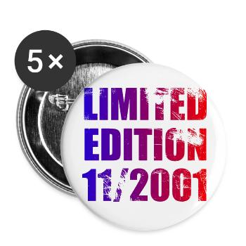 22nd Anniversary Limited Edition 11/2001 - Buttons large 2.2''/56 mm (5-pack) - white - Front