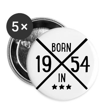 1954 - Buttons groß 56 mm (5er Pack) - Weiß - Vorne