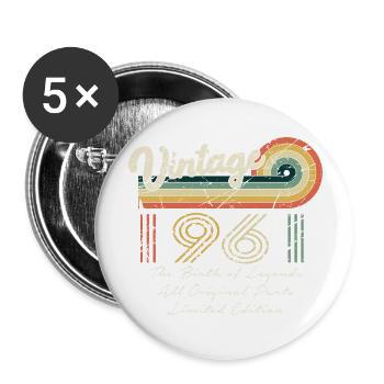 Génial depuis 1961 anniversaire 1961 millésime 196 - Lot de 5 grands badges (56 mm) - blanc - Devant