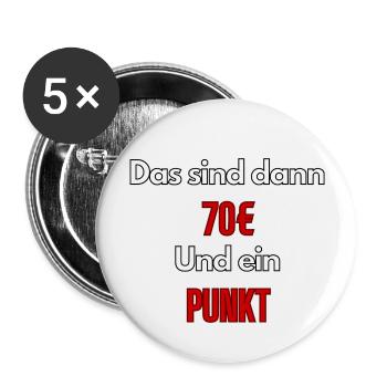 Meme That's 70€ and one point - ApriNoeScor - Buttons large 2.2''/56 mm (5-pack) - white - Front