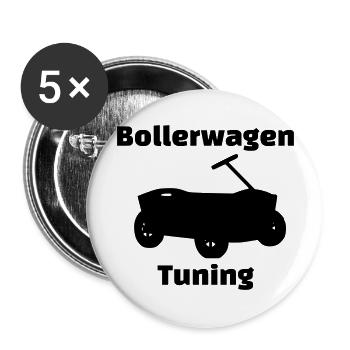 Bollerwagen Tunebar2 - Buttons groß 56 mm (5er Pack) - Weiß - Vorne
