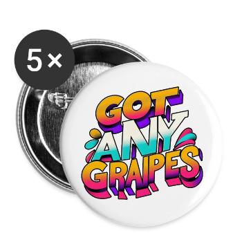 Got Any Grapes 10 - Buttons large 2.2''/56 mm (5-pack) - white - Front