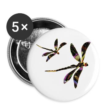 Wichtig - Buttons groß 56 mm (5er Pack) - Weiß - Vorne