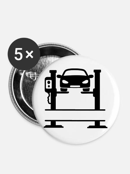 Auto-Garagen-Lift - Buttons groß 56 mm (5er Pack) - Weiß
