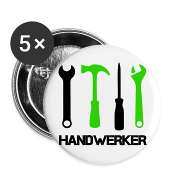 Tool Icons - Buttons large 2.2''/56 mm (5-pack) - white - Front