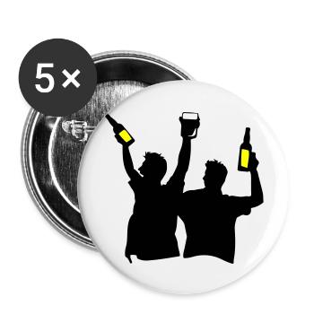 Bachelor Party Team Celebrating Bachelor Party - Buttons large 2.2''/56 mm (5-pack) - white - Front
