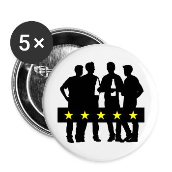 Bachelor Party Bachelor Party - Buttons large 2.2''/56 mm (5-pack) - white - Front