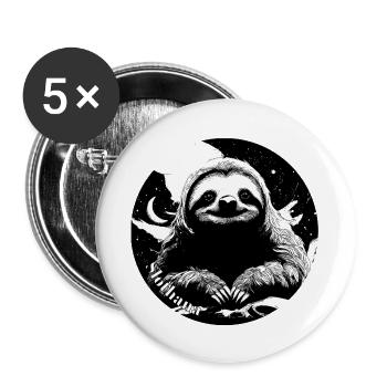 Shirt "Moon" - Buttons large 2.2''/56 mm (5-pack) - white - Front