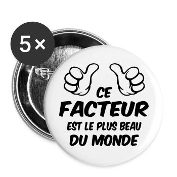 BEST FACTOR - Buttons large 2.2''/56 mm (5-pack) - white - Front