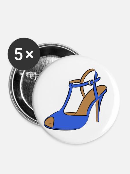 Schuh Mode - Buttons groß 56 mm (5er Pack) - Weiß