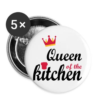 Christmas Gifts for Women - Buttons large 2.2''/56 mm (5-pack) - white - Front