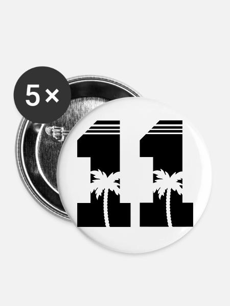 11 - Buttons groß 56 mm (5er Pack) - Weiß