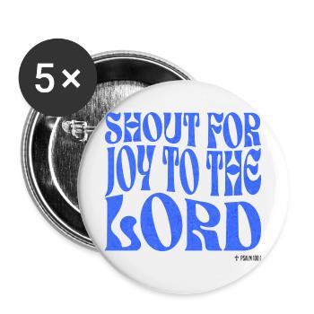 Christianity Christian Bible Verse - Buttons large 2.2''/56 mm (5-pack) - white - Front