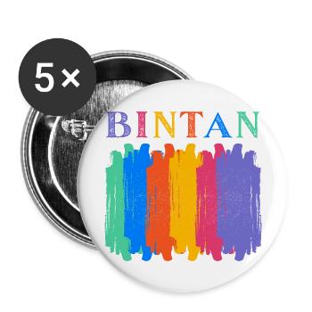 Bintan Indonesia - Buttons large 2.2''/56 mm (5-pack) - white - Front