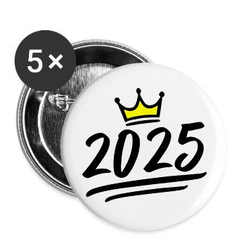 2025 Krone - Buttons large 2.2''/56 mm (5-pack) - white - Front