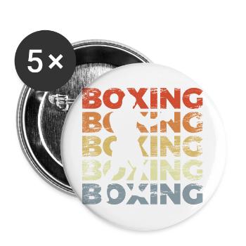 Vintage Boxes - Buttons large 2.2''/56 mm (5-pack) - white - Front