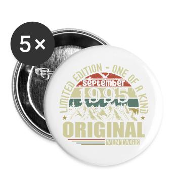 Anniversaire Septembre 1995 Edition Limitée Légende - Lot de 5 grands badges (56 mm) - blanc - Devant