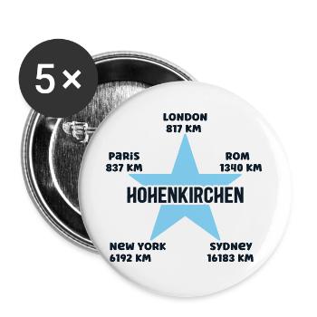 Hohenkirchen Baltic Sea Holiday Holidays Mecklenburg - Buttons large 2.2''/56 mm (5-pack) - white - Front