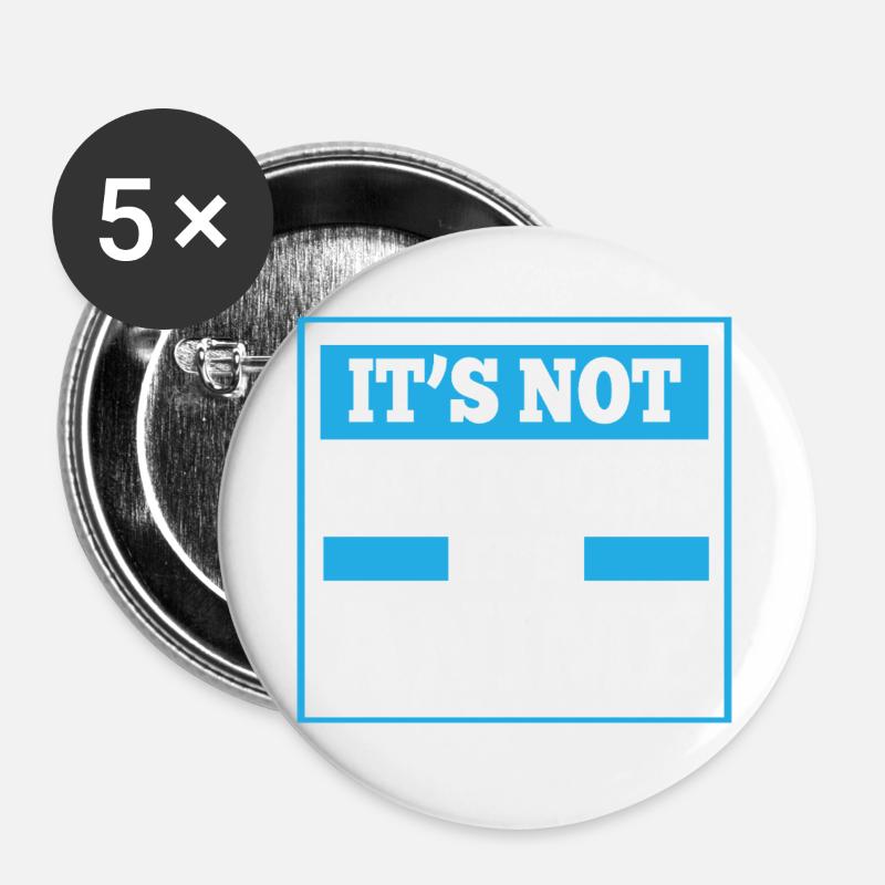 It's not a cartoon, it's anime - Buttons large 2.2''/56 mm (5-pack) - white