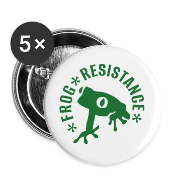 Frog resistance - "Frog resistance" - Buttons large 2.2''/56 mm (5-pack) - white - Front