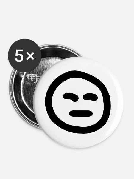 Side Eye - Buttons groß 56 mm (5er Pack) - Weiß