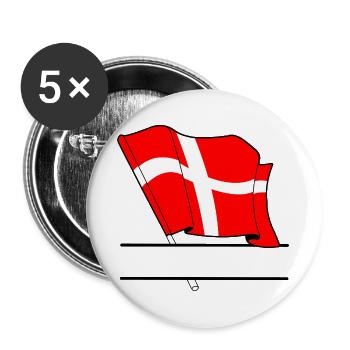 DENMARK – Name Space - Buttons large 2.2''/56 mm (5-pack) - white - Front