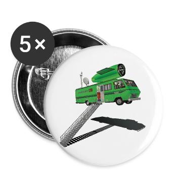 FLY ME TO THE MOON - geek & scifi - Buttons large 2.2''/56 mm (5-pack) - white - Front