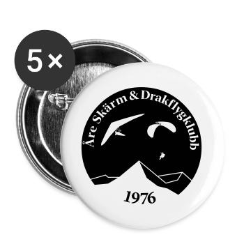 Åre Screen and Kite Flying Club Logo - Buttons large 2.2''/56 mm (5-pack) - white - Front