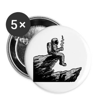 Astronaut Café Espace Falaise - Buttons large 2.2''/56 mm (5-pack) - white - Front