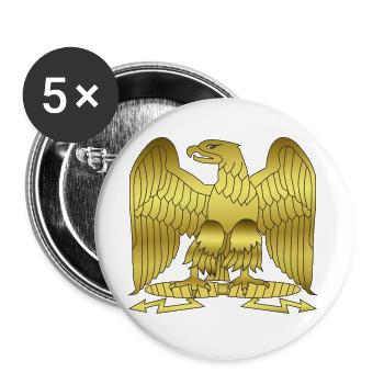 Napoleon Golden Imperial Eagle Crest - Buttons large 2.2''/56 mm (5-pack) - white - Front