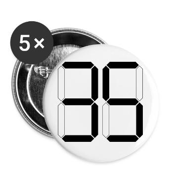 NUMÉRO 35 Trente-cinq Cadeaux Numériques - Lot de 5 grands badges (56 mm) - blanc - Devant