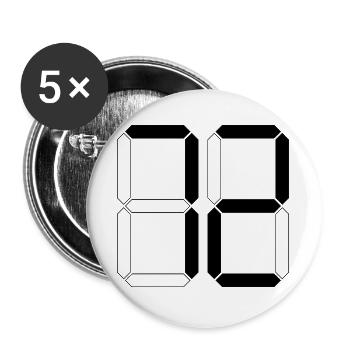 NUMÉRO 72 Soixante-douze Cadeaux Numériques - Lot de 5 grands badges (56 mm) - blanc - Devant