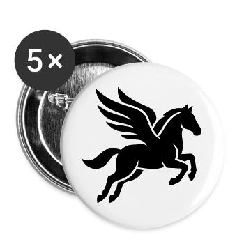 Pegasus - Buttons large 2.2''/56 mm (5-pack) - white - Front