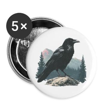 Rabe Vintage - Buttons groß 56 mm (5er Pack) - Weiß - Vorne