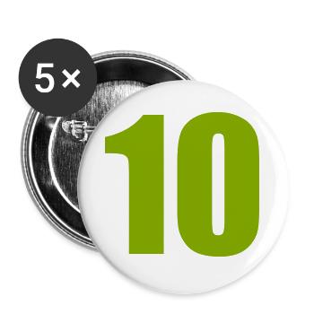 10 - Buttons groß 56 mm (5er Pack) - Weiß - Vorne