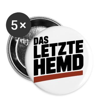 Das Letzte Hemd Steuerzahler Inflation Steuern - Buttons groß 56 mm (5er Pack) - Weiß - Vorne
