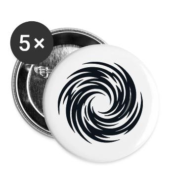 TCG Portal Strudel Grafik - Buttons groß 56 mm (5er Pack) - Weiß - Vorne
